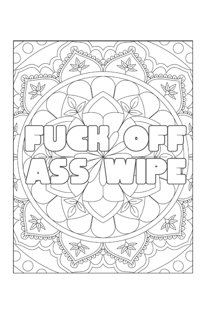 swear words coloring book