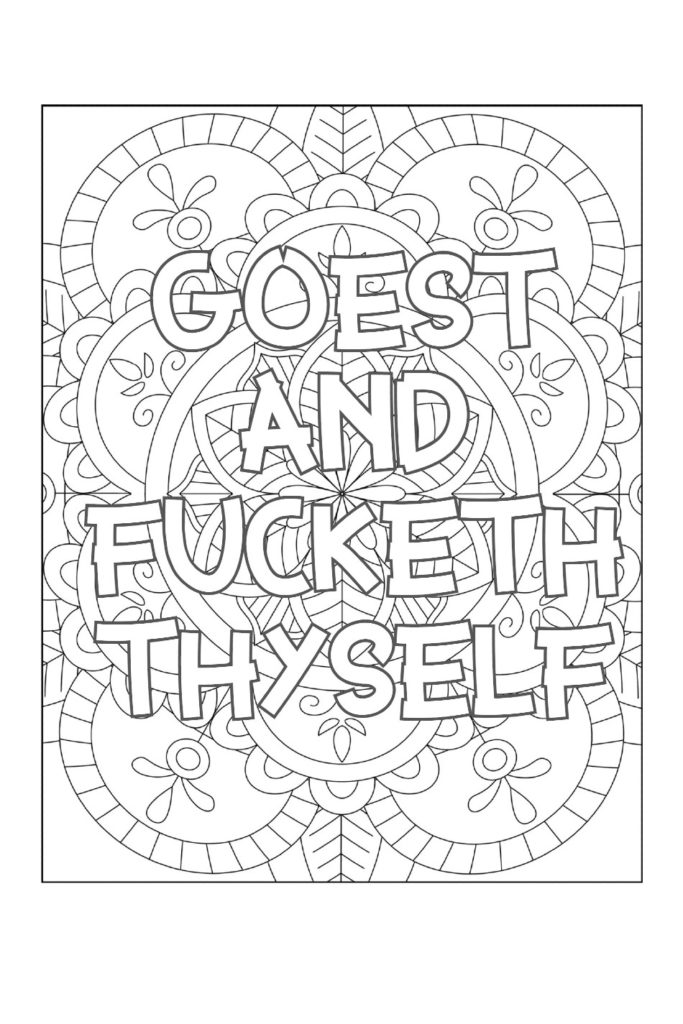 profanity coloring book