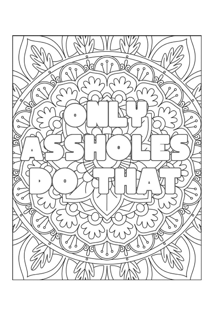 my profanity coloring books