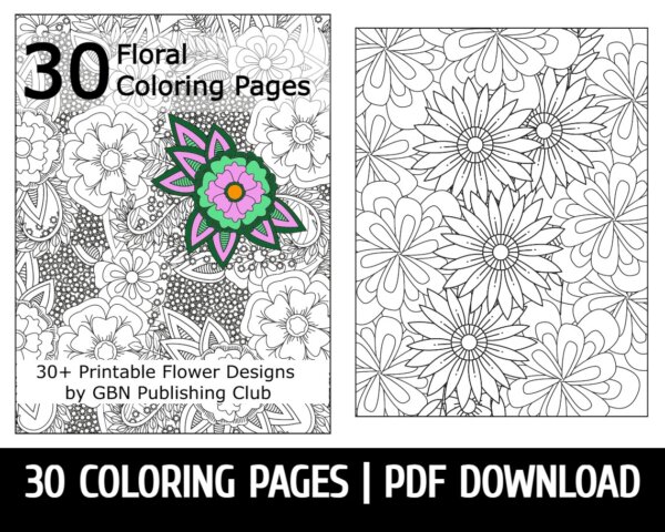 30 floral Pages Bundel