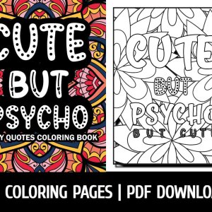 Cute but Psycho coloring pages